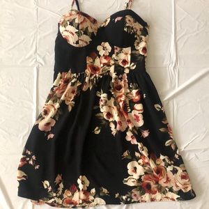 Floral dress with straps